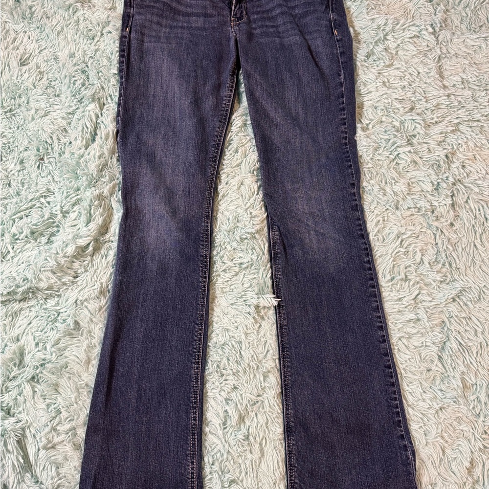 Hollister Blue Flare Wide Leg Jeans Retro Style